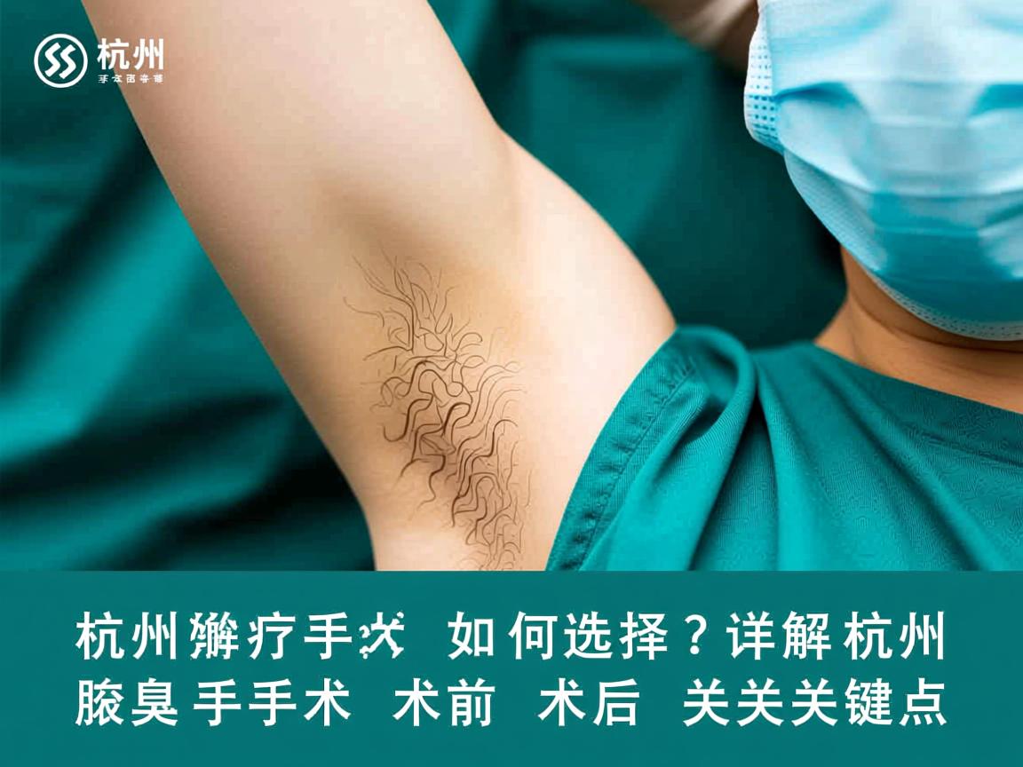 杭州腋臭手术如何选择？详解杭州腋臭手术的术前术后关键点