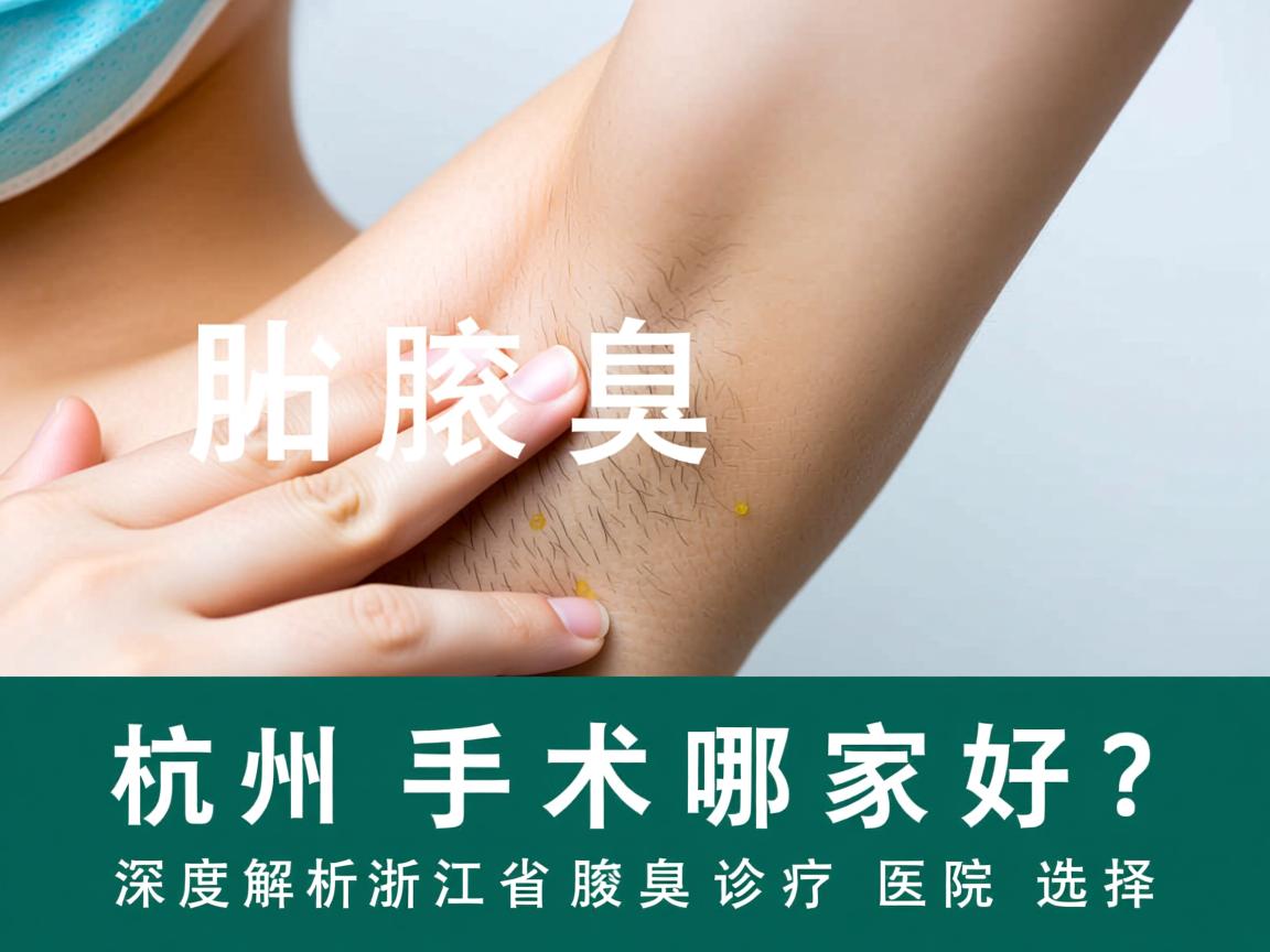 杭州腋臭手术哪家好？深度解析浙江省腋臭诊疗医院选择