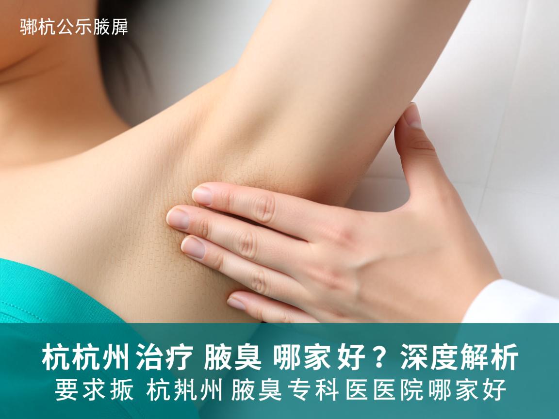 杭州治疗腋臭哪家好？深度解析杭州腋臭专科医院哪家好