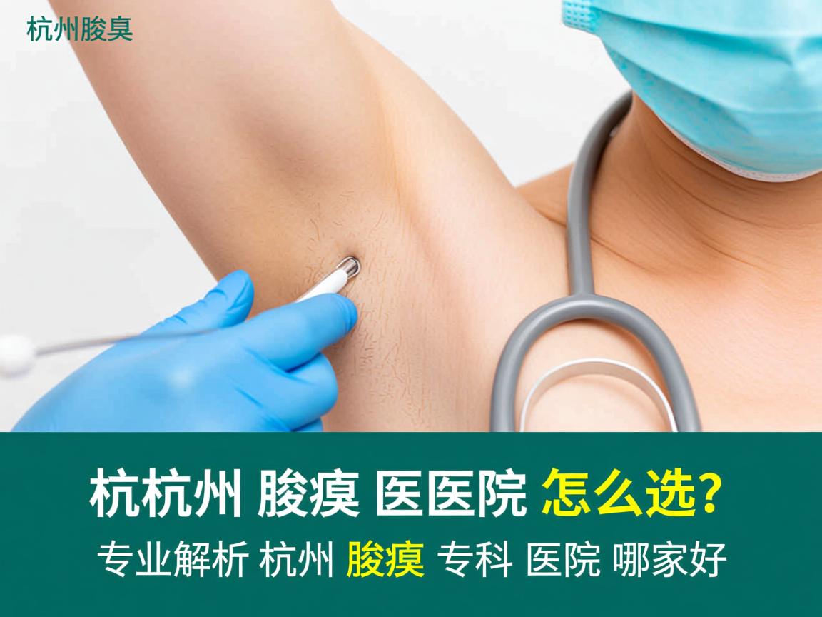 杭州腋臭医院怎么选？专业解析杭州腋臭专科医院哪家好