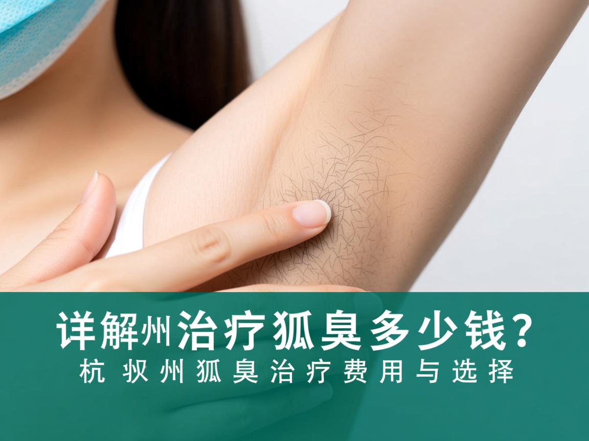 杭州治疗狐臭多少钱？详解杭州狐臭治疗费用与选择