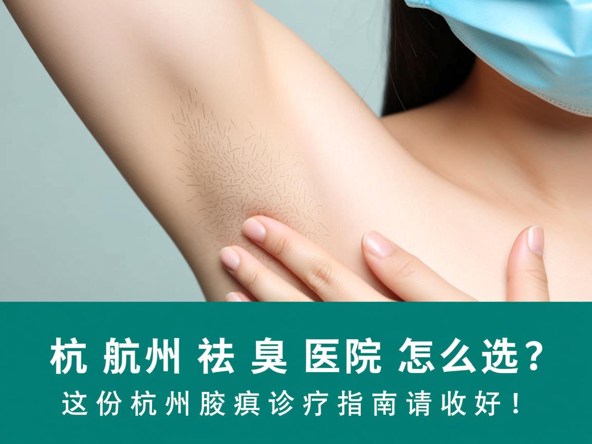 杭州祛腋臭医院怎么选？这份杭州腋臭诊疗指南请收好！