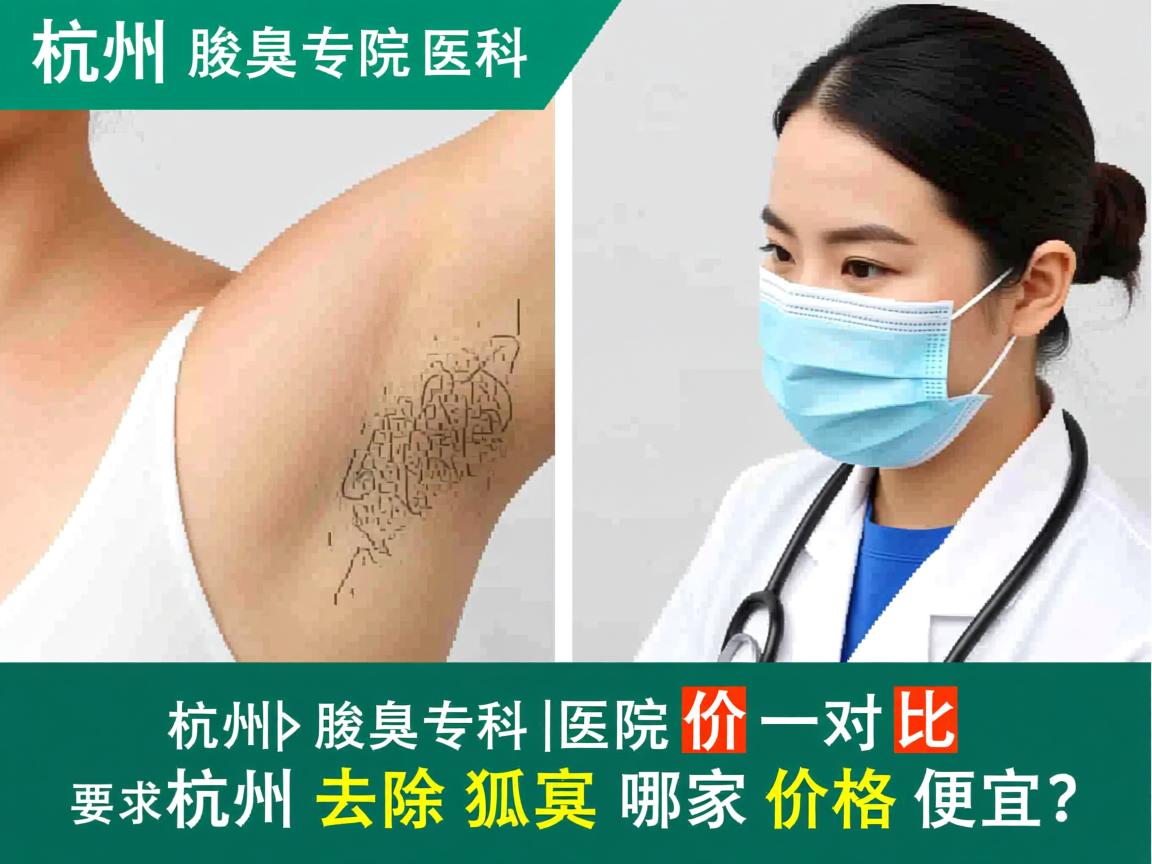 杭州腋臭专科医院价格对比，杭州去除狐臭哪家价格便宜？
