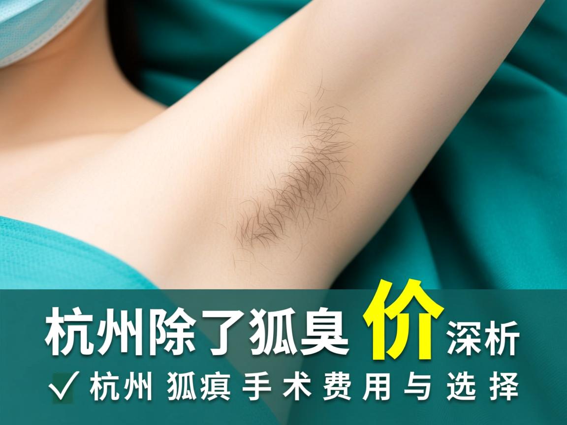 杭州除狐臭价格解析，深度了解杭州狐臭手术费用与选择