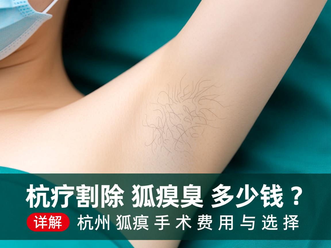 杭州割除狐臭多少钱？详解杭州狐臭手术费用与选择