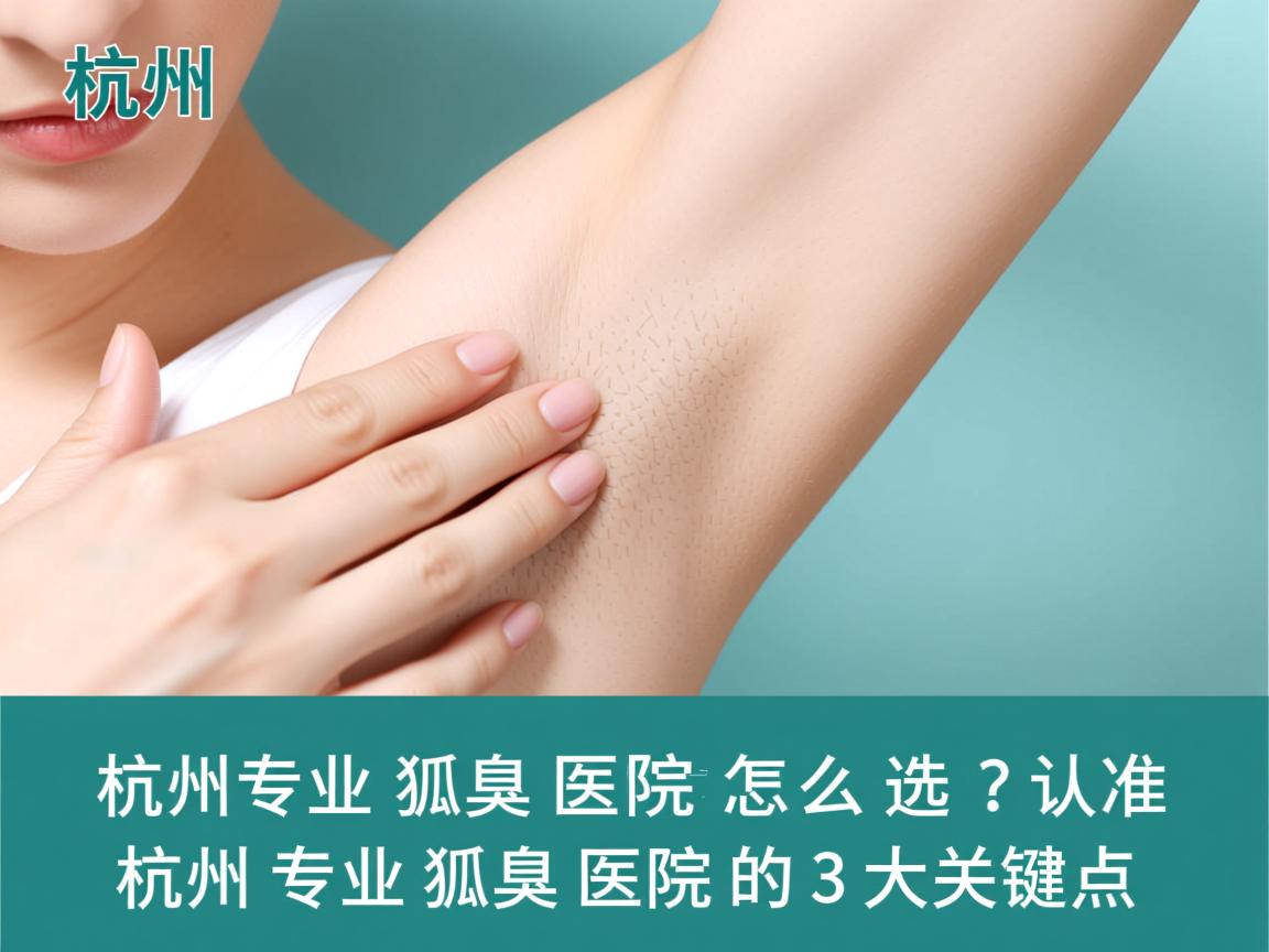杭州专业狐臭医院怎么选？认准杭州专业狐臭医院的3大关键点