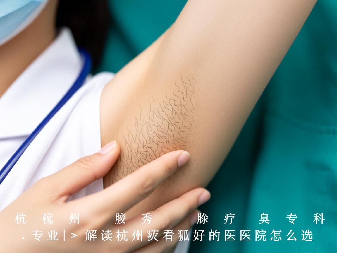 杭州腋秀腋臭专科，专业解读杭州看狐臭好的医院怎么选