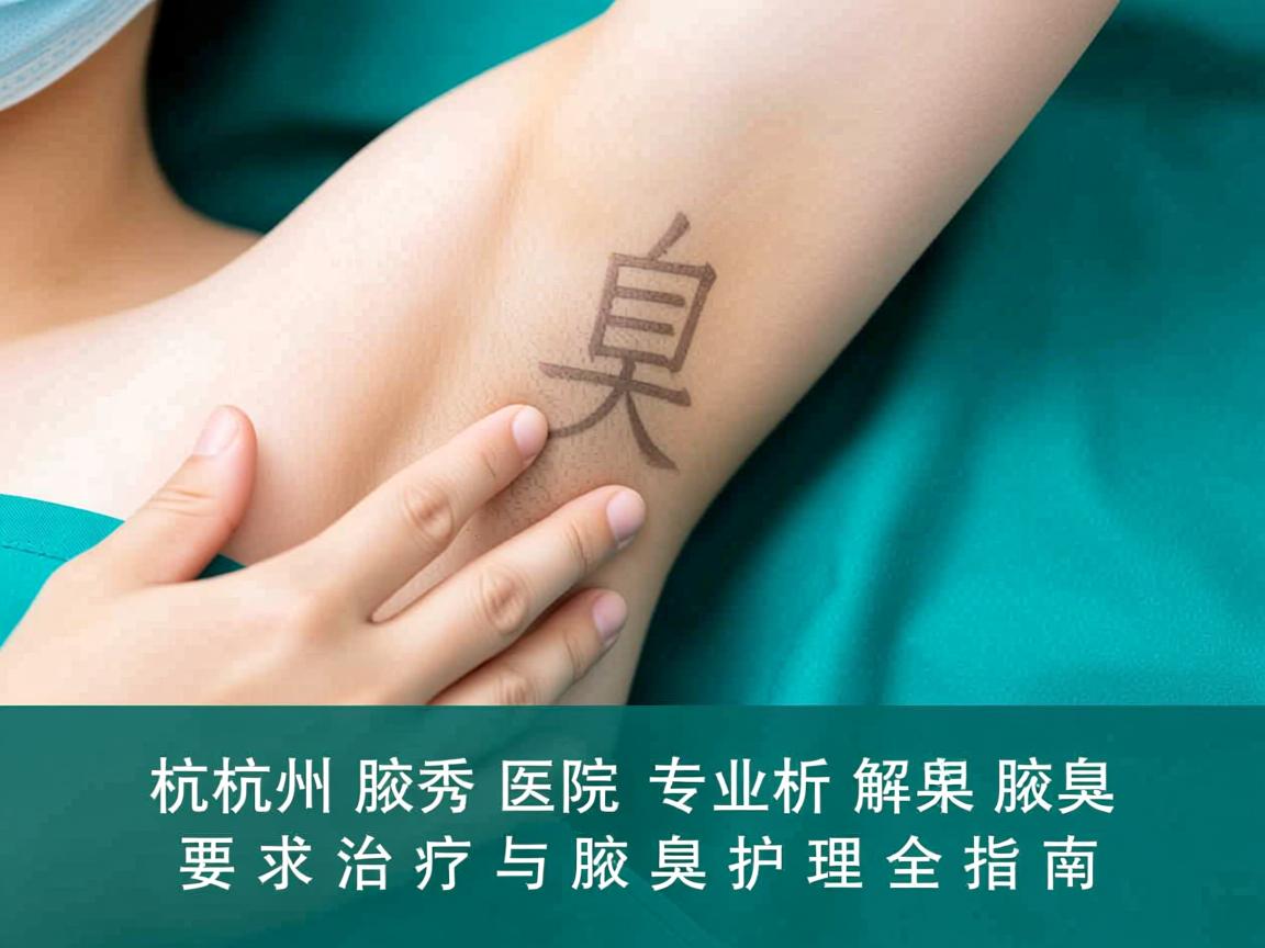 杭州腋秀医院专业解析,腋臭治疗与腋臭护理全指南 杭州腋秀医院专业解析,腋臭治疗与腋臭护理全指南