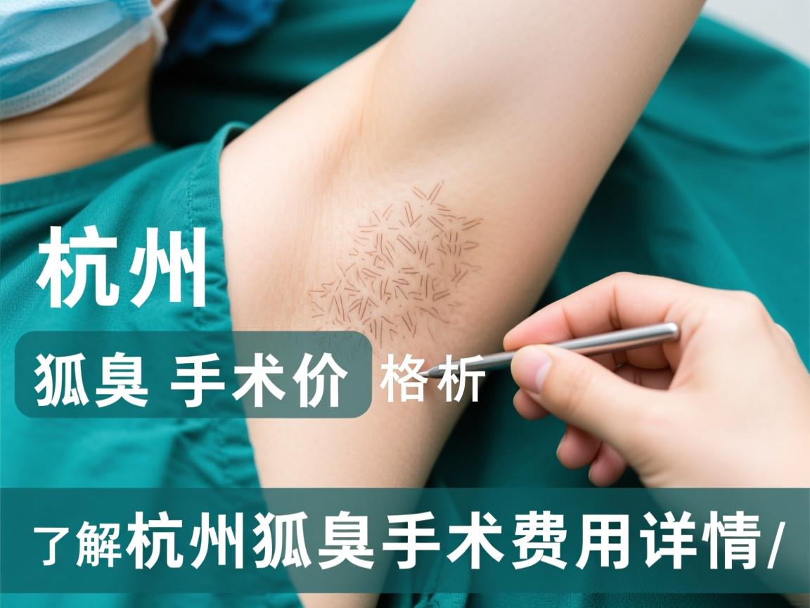 杭州狐臭手术价格解析,了解杭州狐臭手术费用详情 杭州狐臭手术价格解析,了解杭州狐臭手术费用详情
