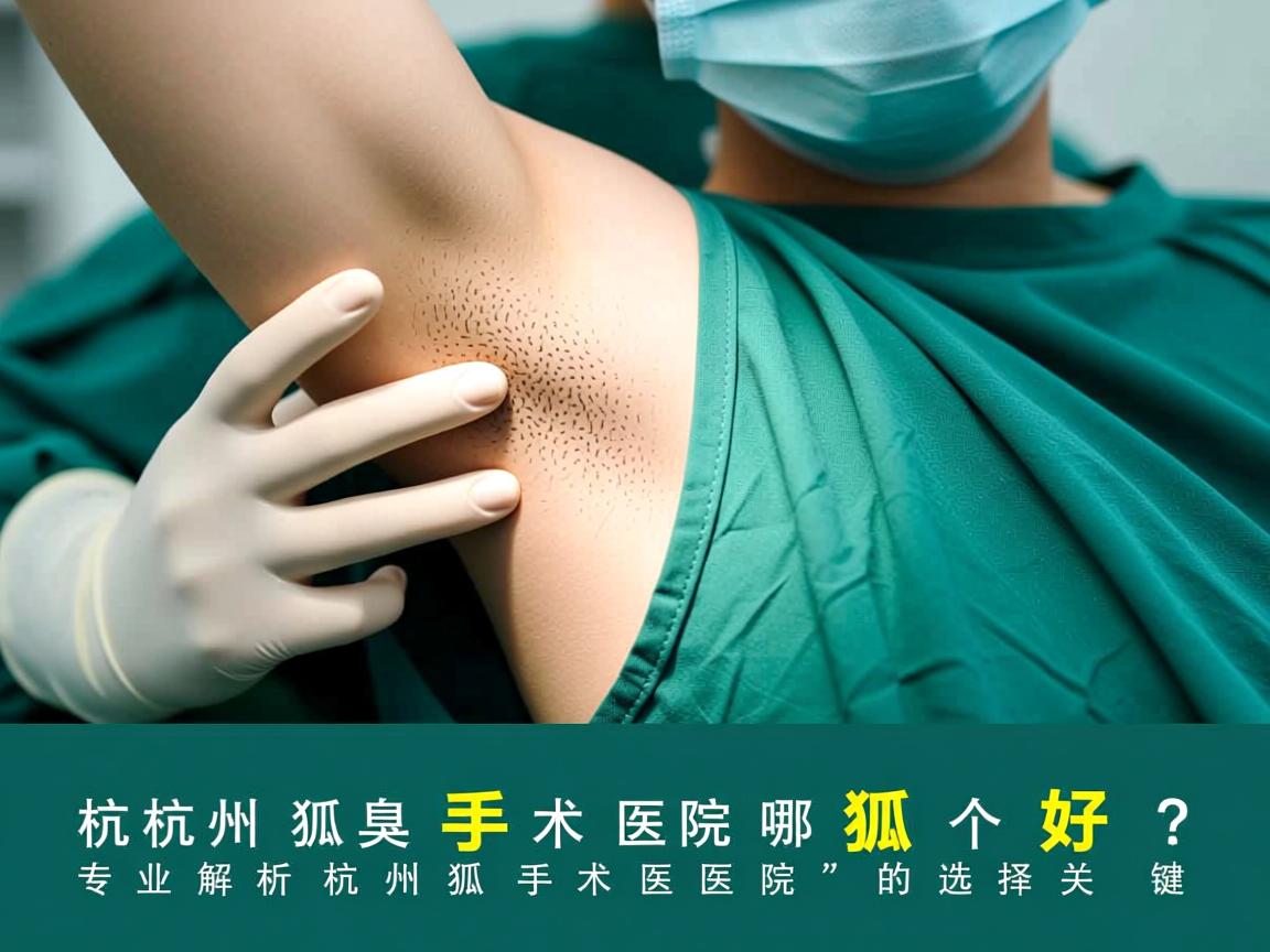 杭州狐臭手术医院哪个好?专业解析杭州狐臭手术医院的选择关键 杭州狐臭手术医院哪个好?专业解析杭州狐臭手术医院的选择关键