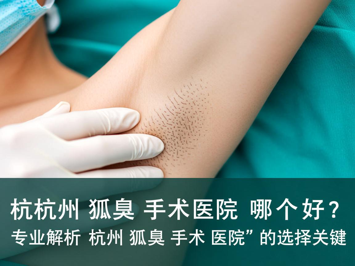 杭州狐臭手术医院哪个好?专业解析杭州狐臭手术医院的选择关键 杭州狐臭手术医院哪个好?专业解析杭州狐臭手术医院的选择关键