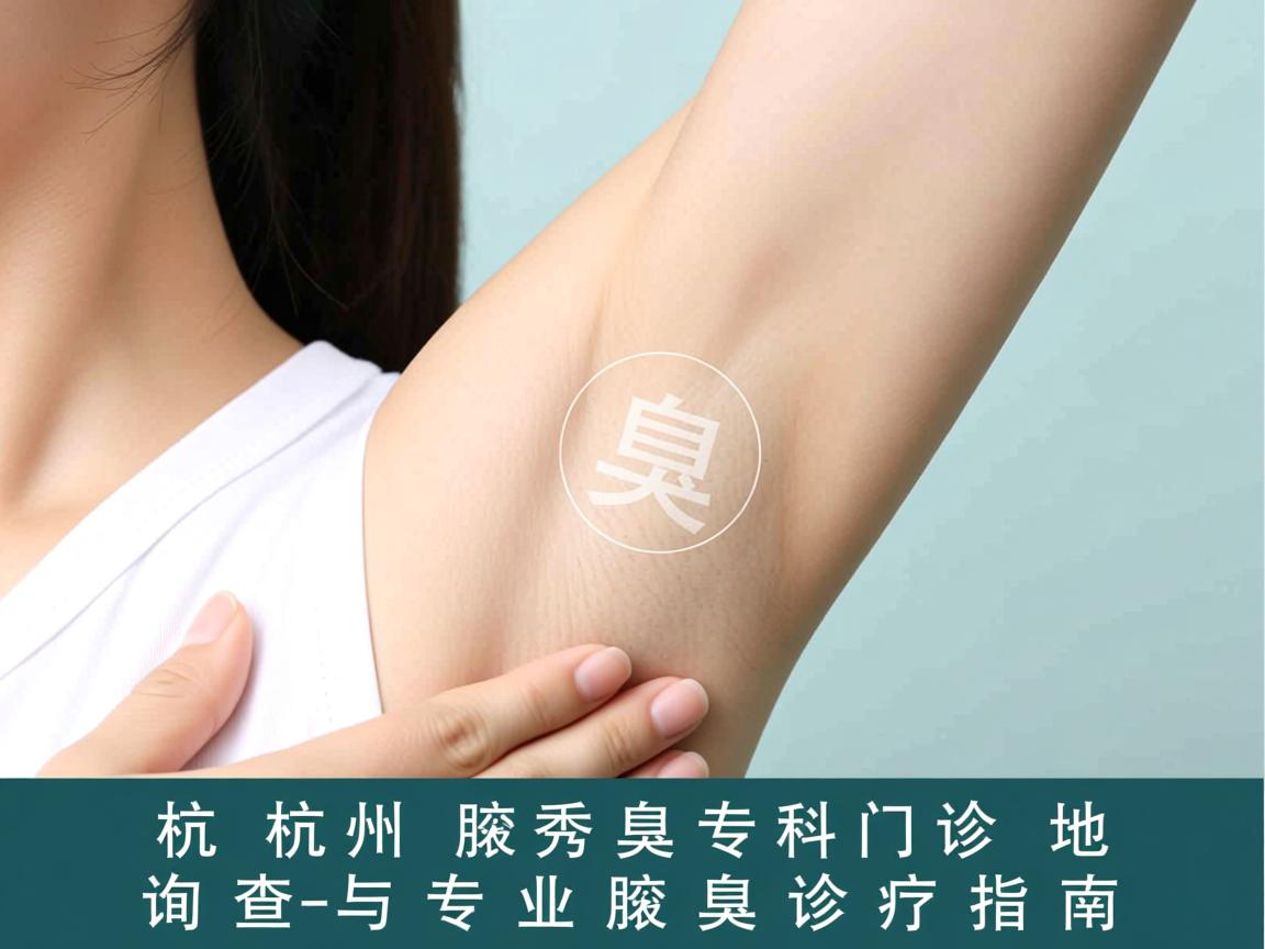 杭州腋秀腋臭专科门诊地址查询与专业腋臭诊疗指南