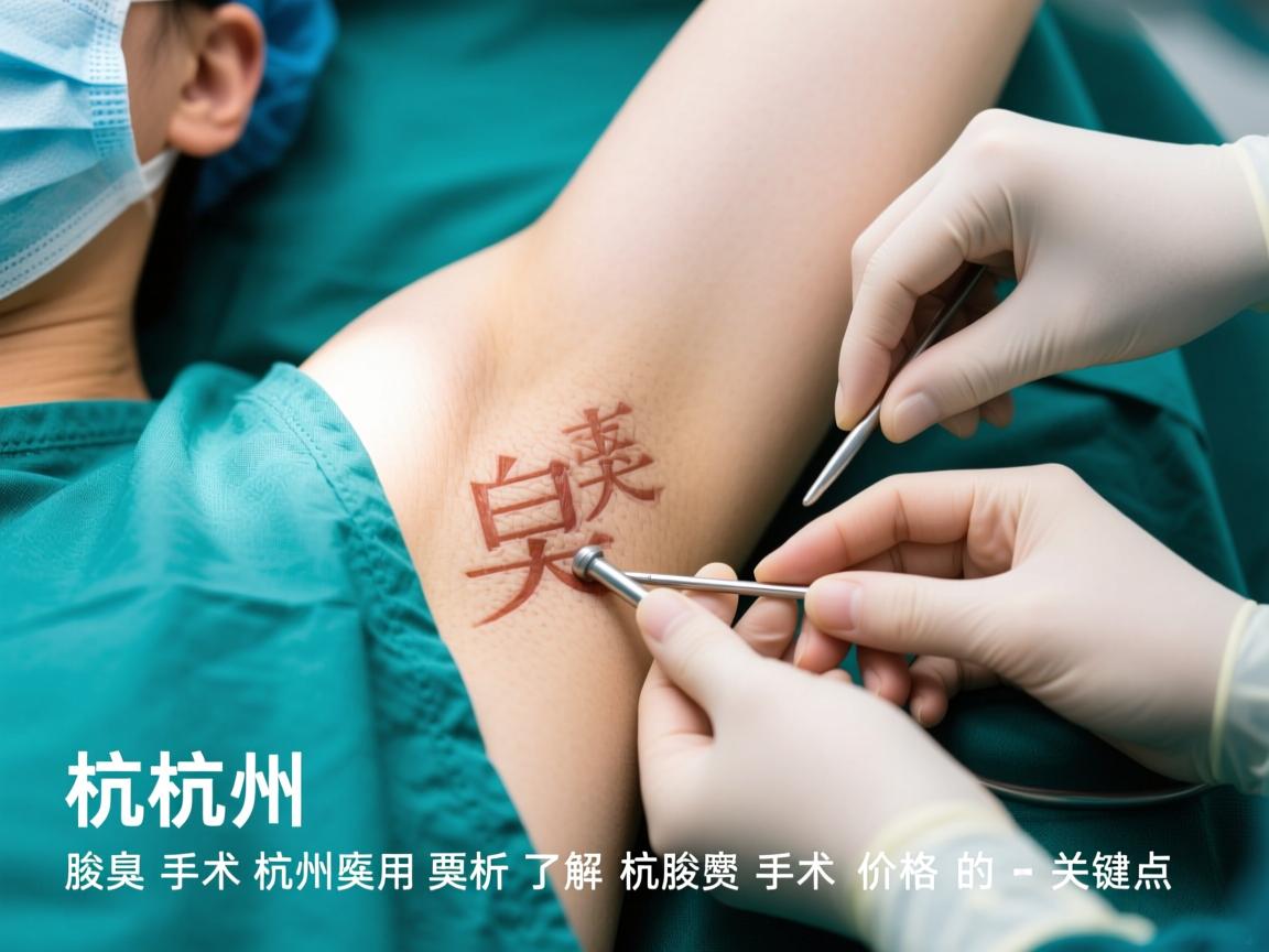 杭州腋臭手术费用解析，了解杭州腋臭手术价格的关键点