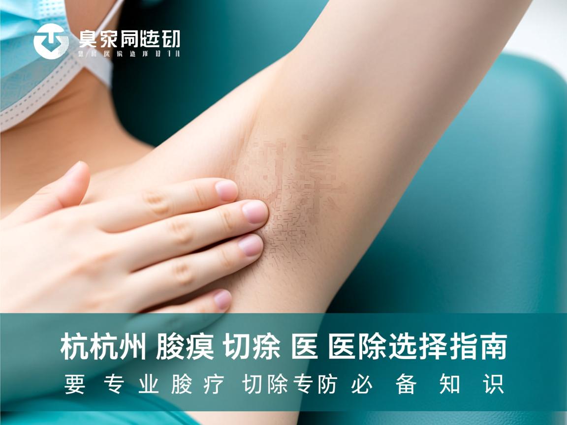 杭州腋臭切除医院选择指南，专业腋臭切除的必备知识