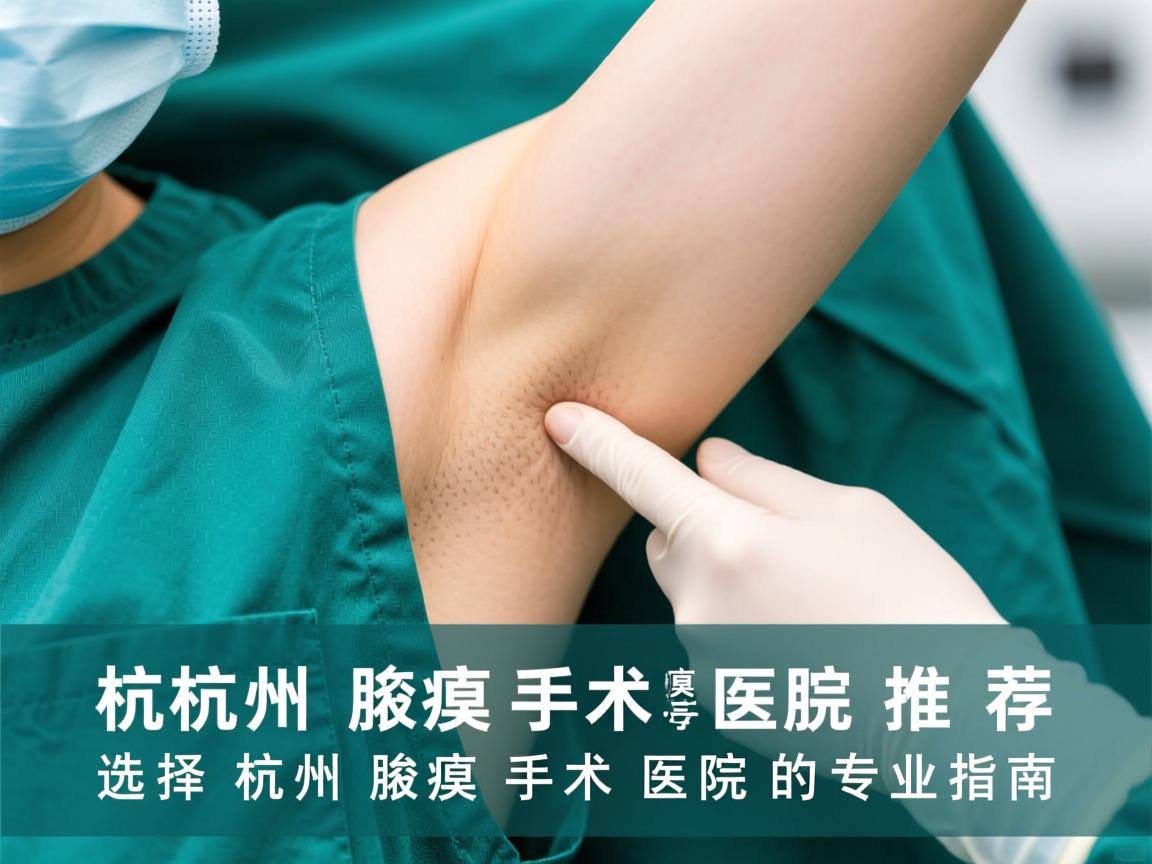 杭州腋臭手术医院推荐，选择杭州腋臭手术医院的专业指南