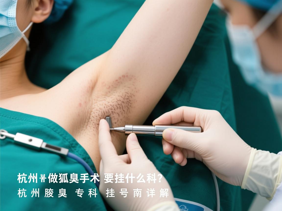 杭州做狐臭手术要挂什么科？杭州腋臭专科挂号指南详解