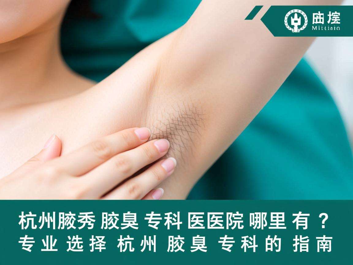 杭州腋秀腋臭专科医院哪里有？专业选择杭州腋臭专科的指南