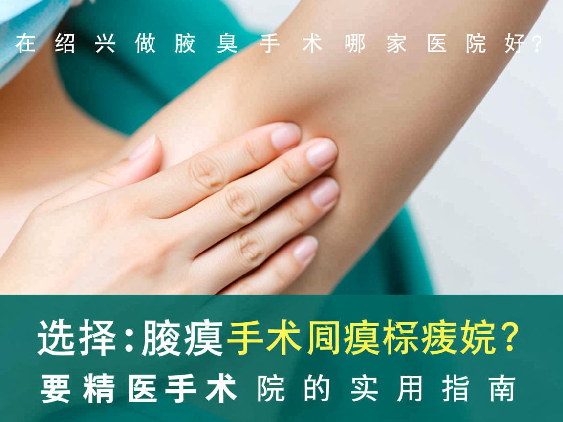 在绍兴做腋臭手术哪家医院好?选择腋臭手术医院的实用指南 在绍兴做腋臭手术哪家医院好?选择腋臭手术医院的实用指南