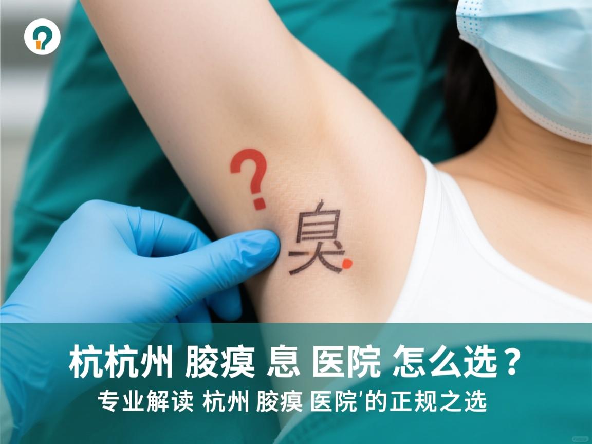 杭州腋臭医院怎么选？专业解读杭州腋臭医院的正规之选