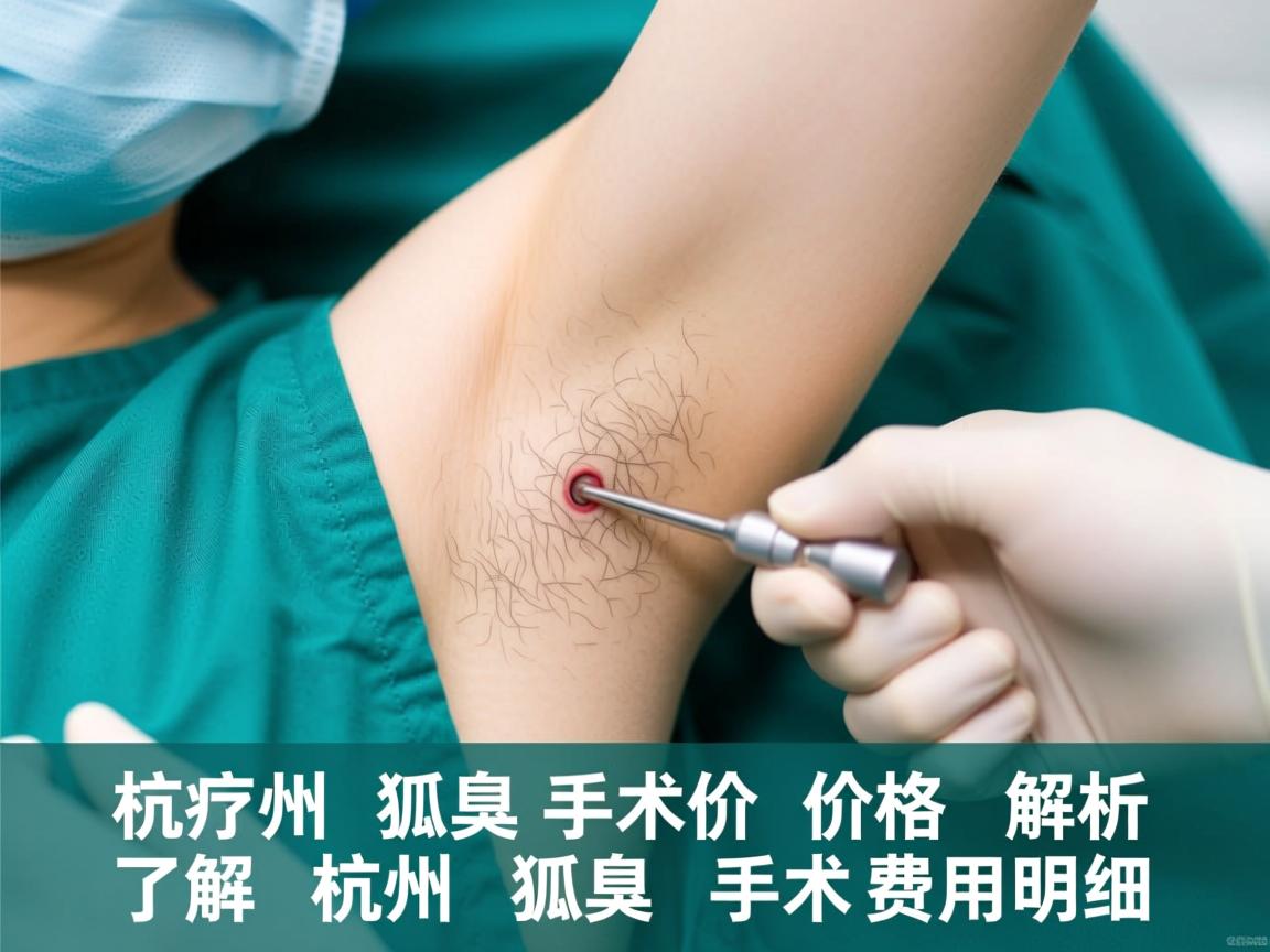 杭州狐臭手术价格解析，了解杭州狐臭手术费用明细