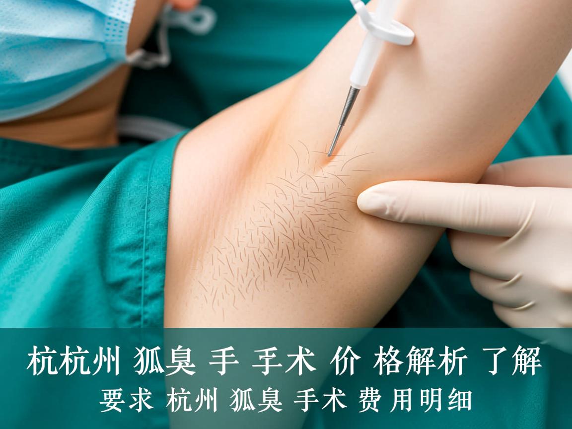 杭州狐臭手术价格解析，了解杭州狐臭手术费用明细