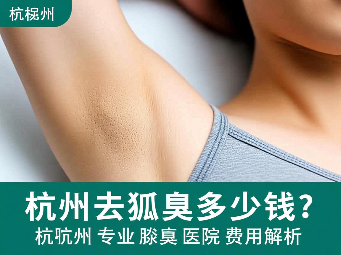 杭州去狐臭多少钱？杭州专业腋臭医院费用解析