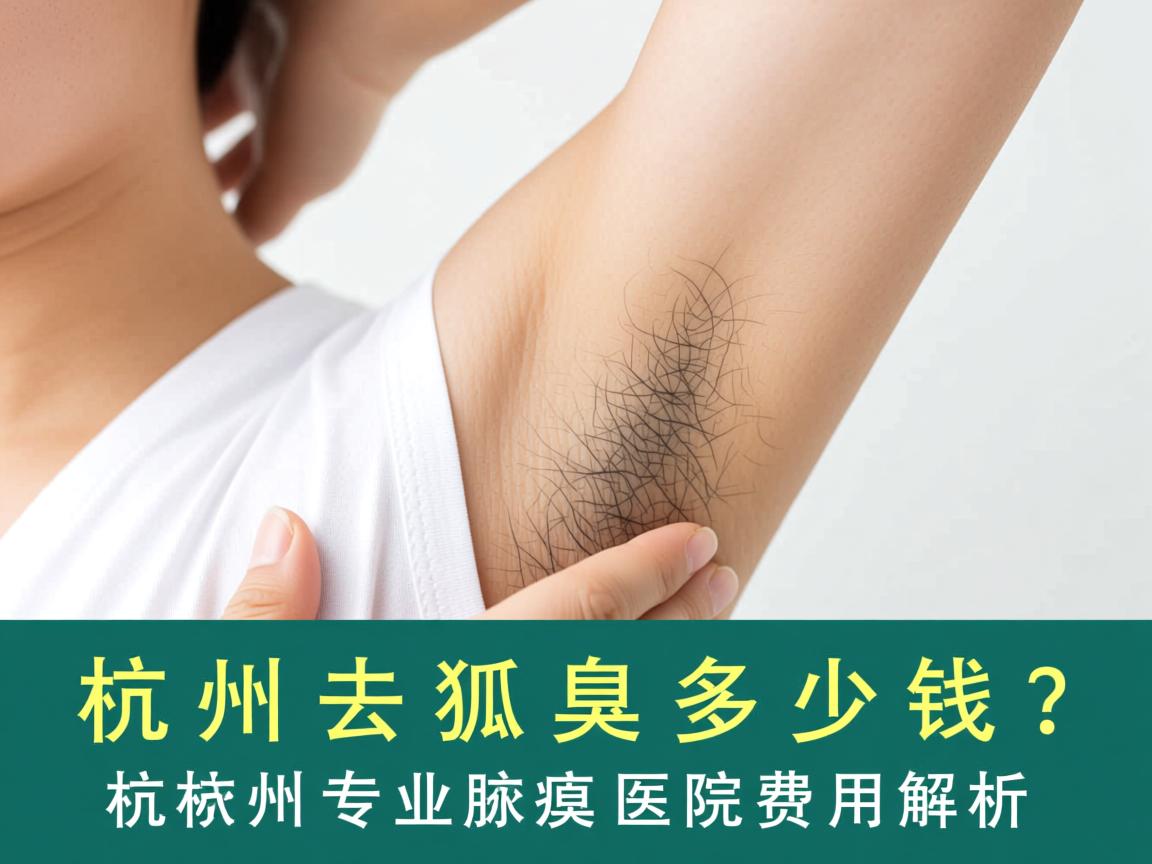 杭州去狐臭多少钱？杭州专业腋臭医院费用解析
