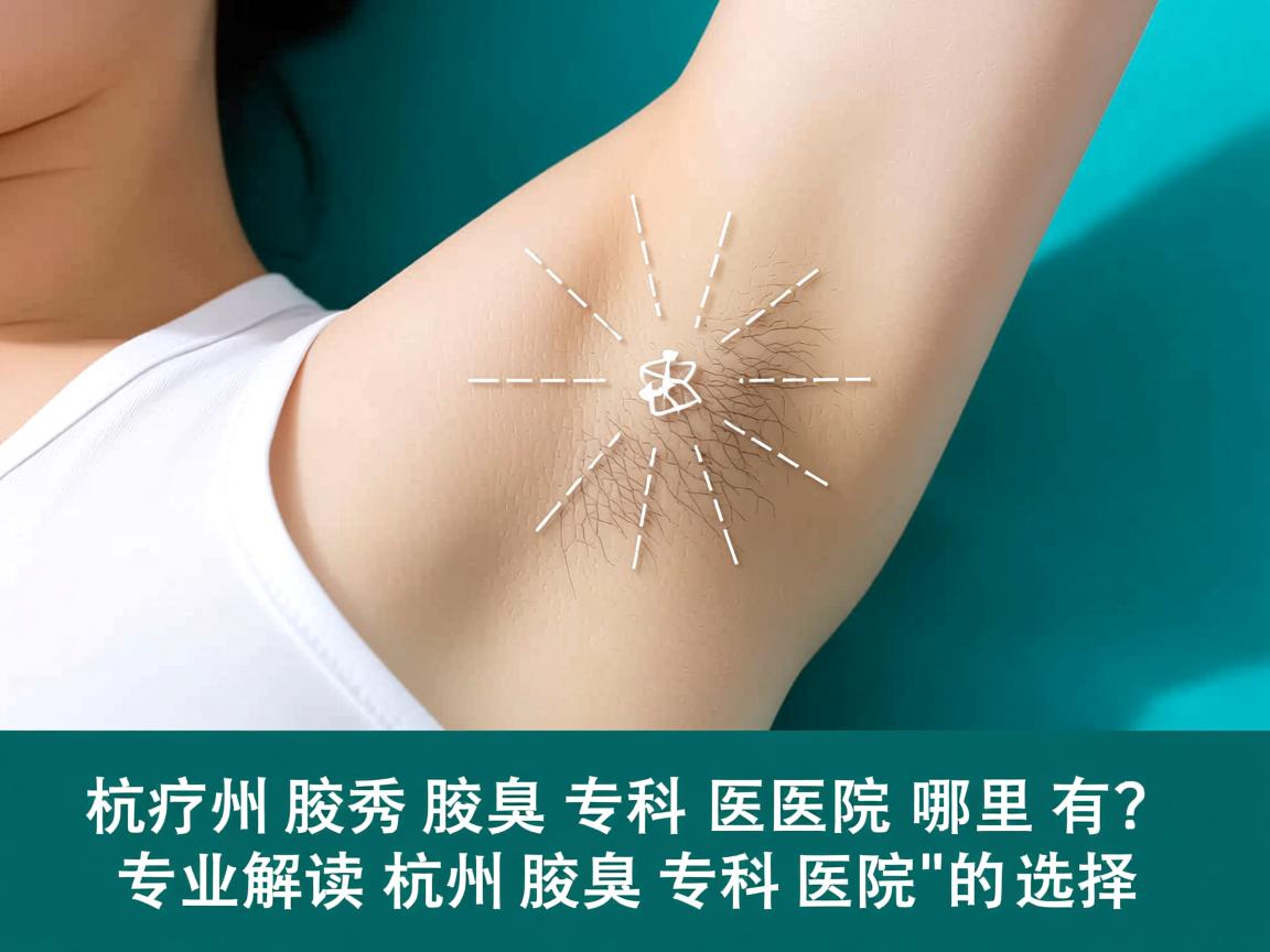 杭州腋秀腋臭专科医院哪里有？专业解读杭州腋臭专科医院的选择