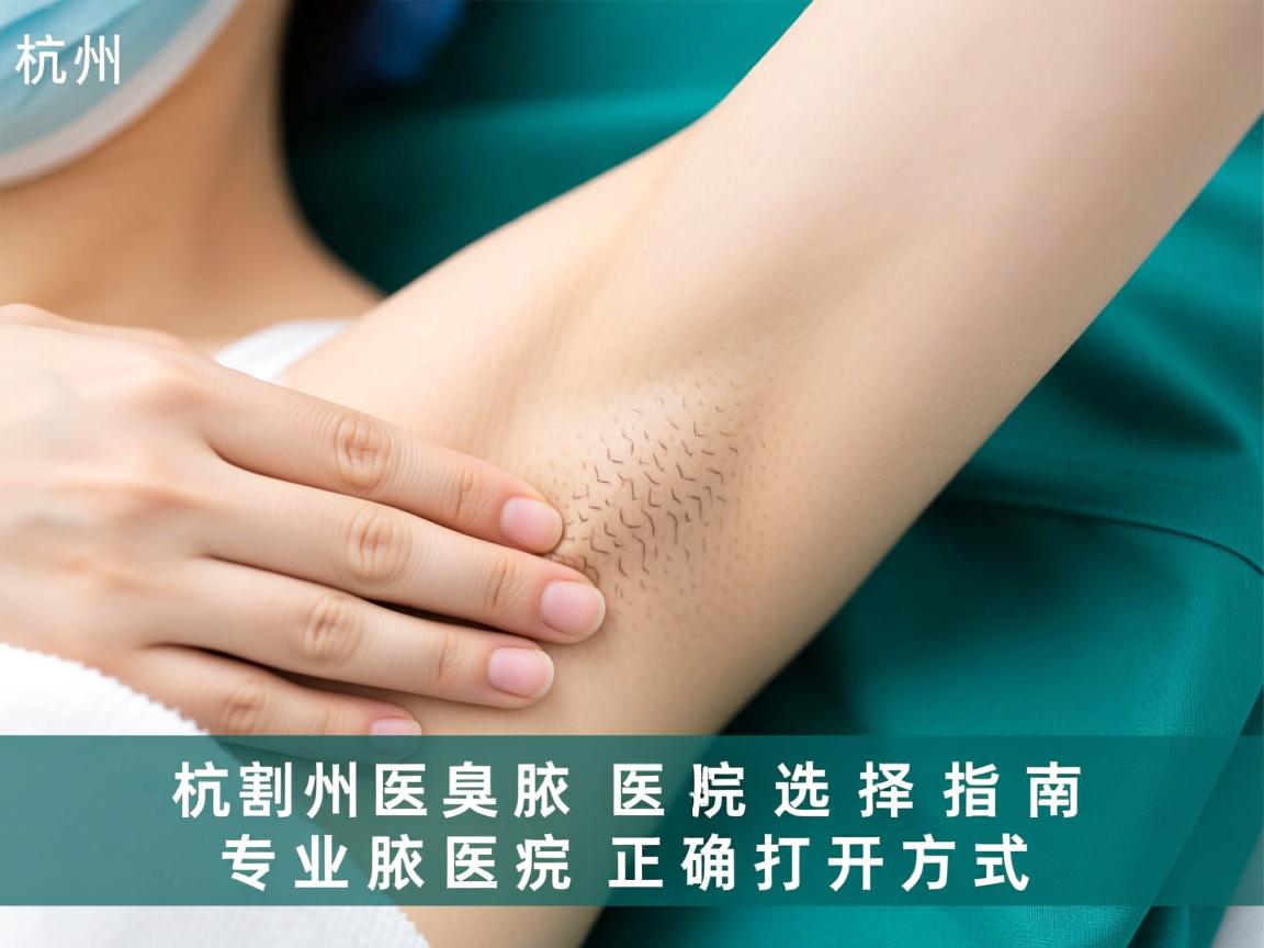 杭州割腋臭医院选择指南，专业腋臭医院的正确打开方式