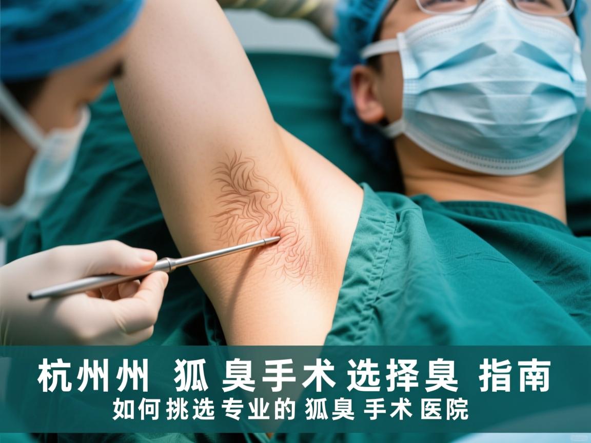 杭州狐臭手术选择指南，如何挑选专业的狐臭手术医院