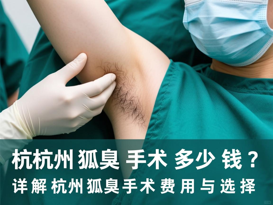 杭州狐臭手术多少钱？详解杭州狐臭手术费用与选择