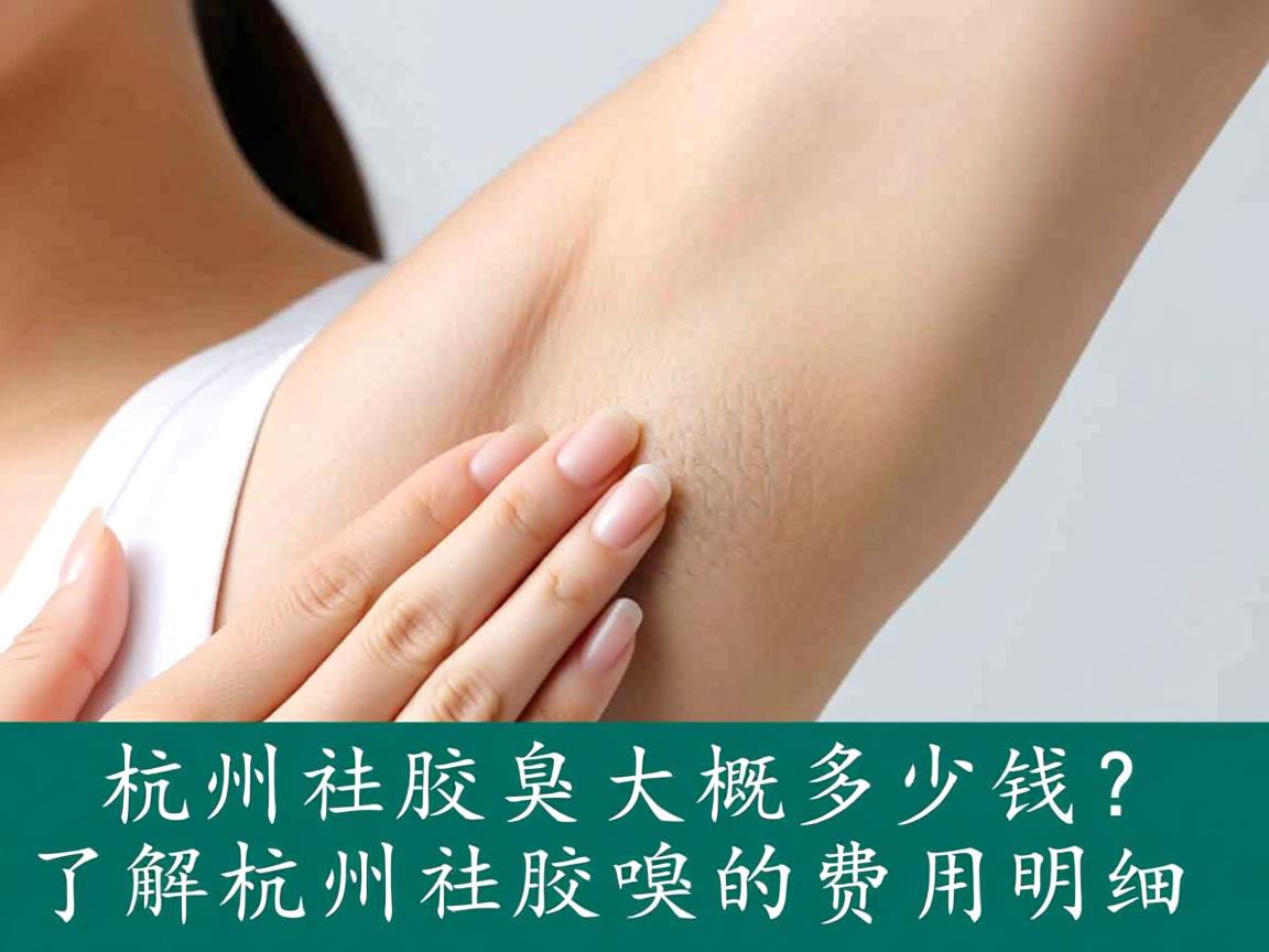 杭州祛腋臭大概多少钱？了解杭州祛腋臭的费用明细