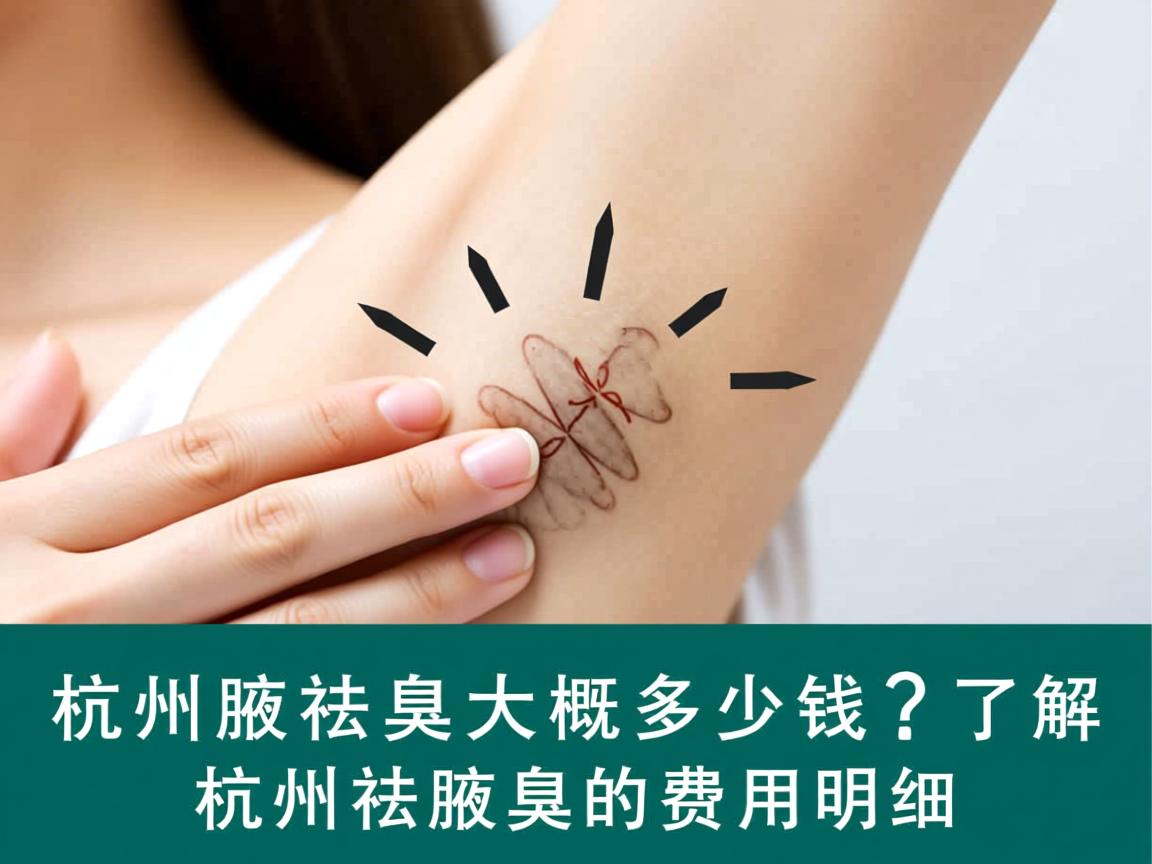 杭州祛腋臭大概多少钱？了解杭州祛腋臭的费用明细