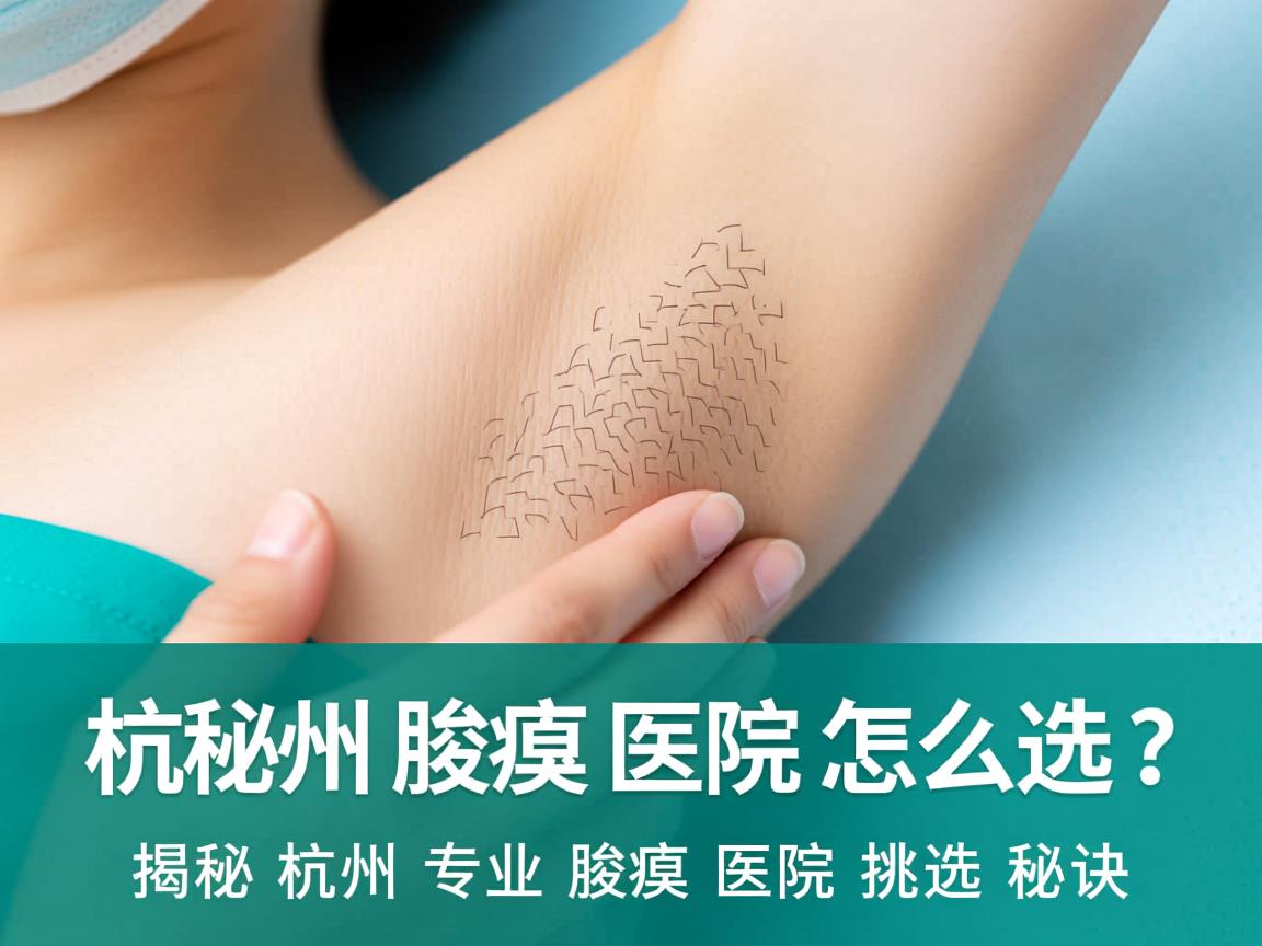 杭州腋臭医院怎么选？揭秘杭州专业腋臭医院的挑选秘诀