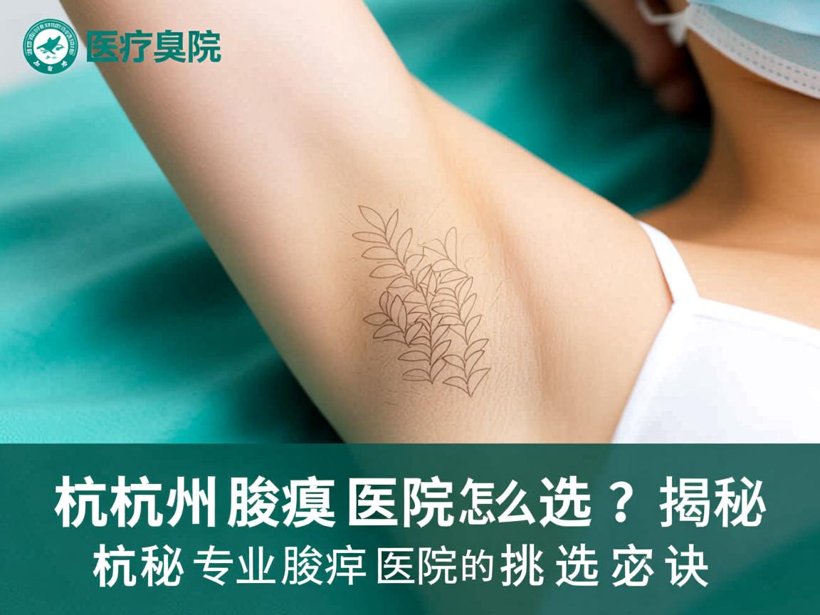 杭州腋臭医院怎么选？揭秘杭州专业腋臭医院的挑选秘诀