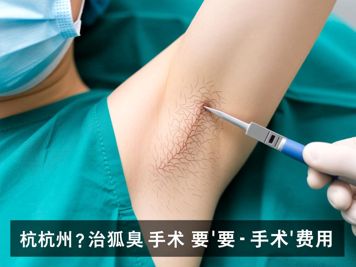 杭州治狐臭手术要多少钱？深度解析杭州狐臭手术费用