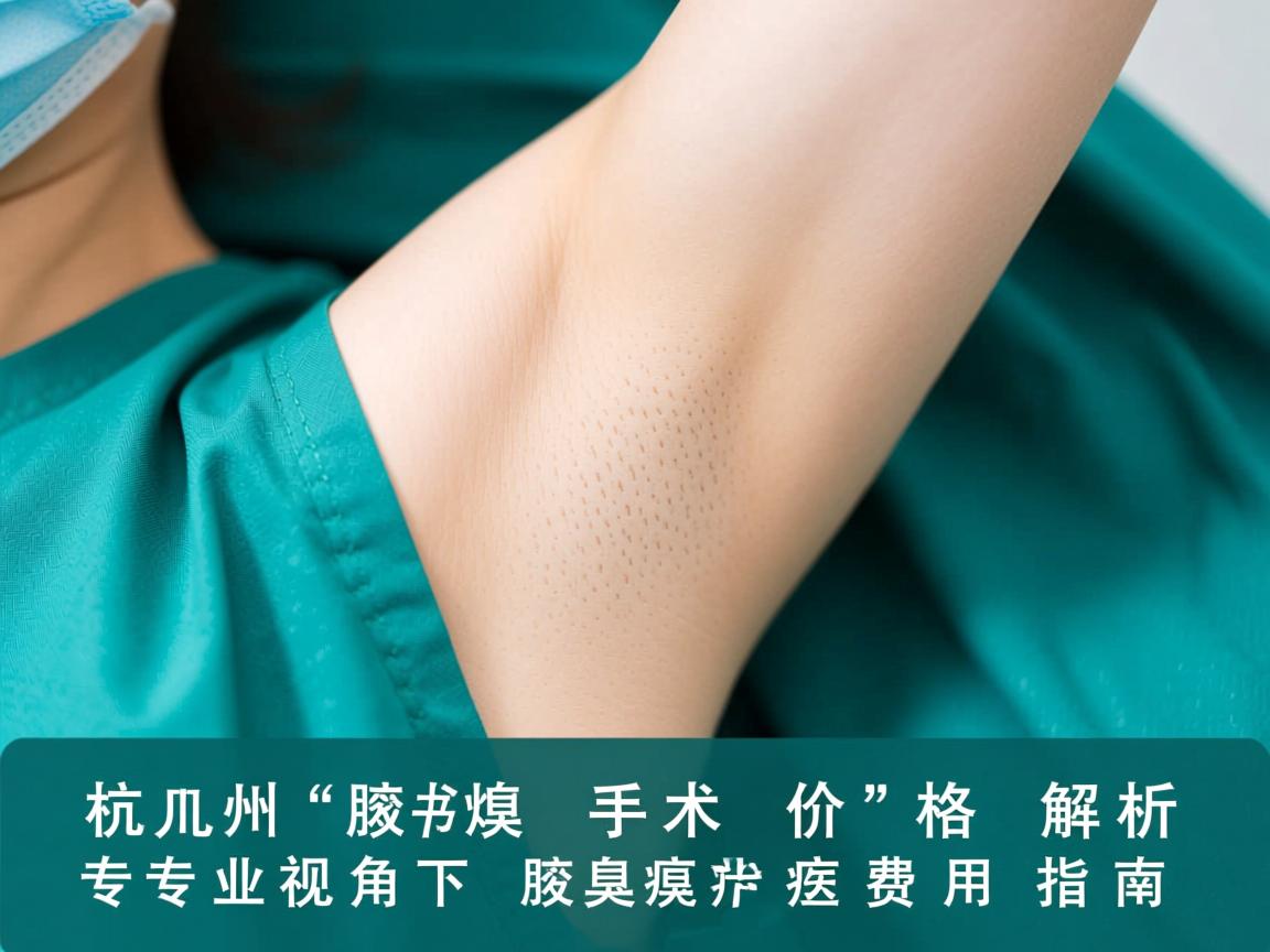 杭州腋臭手术价格解析,专业视角下的腋臭治疗费用指南 杭州腋臭手术价格解析,专业视角下的腋臭治疗费用指南