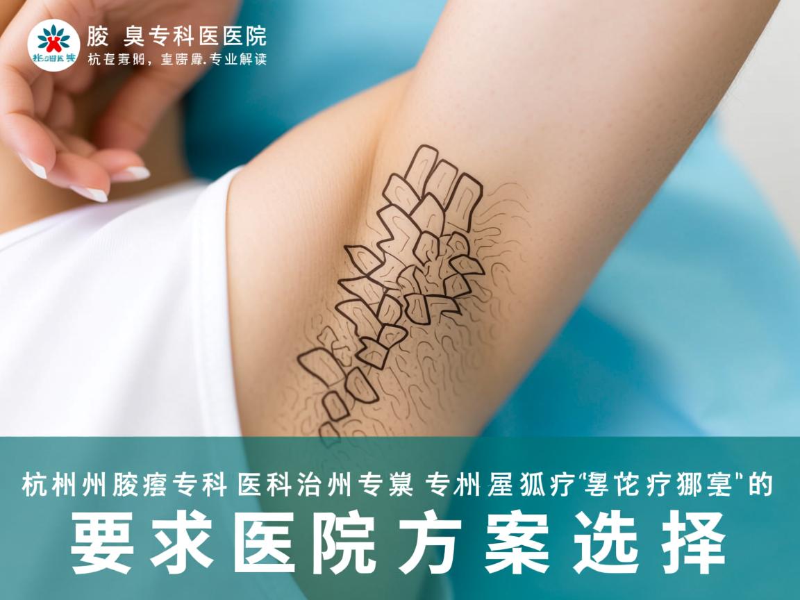 杭州腋臭专科医院，专业解读杭州专科治疗狐臭的医院方案选择