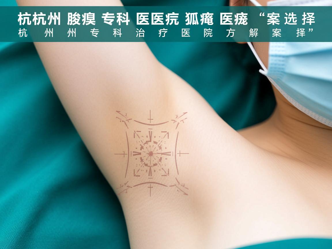 杭州腋臭专科医院，专业解读杭州专科治疗狐臭的医院方案选择