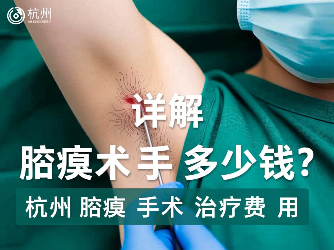 杭州腋臭手术多少钱？详解杭州腋臭手术治疗费用