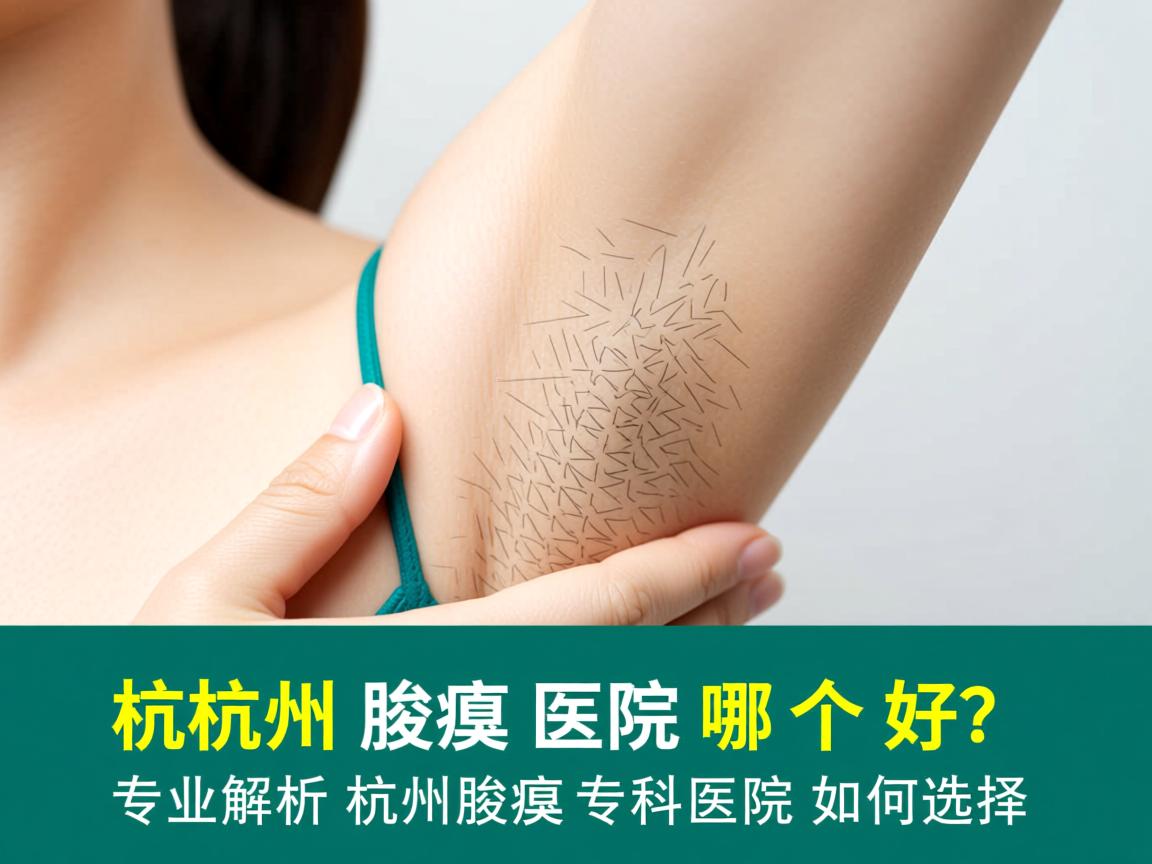 杭州腋臭医院哪个好？专业解析杭州腋臭专科医院如何选择