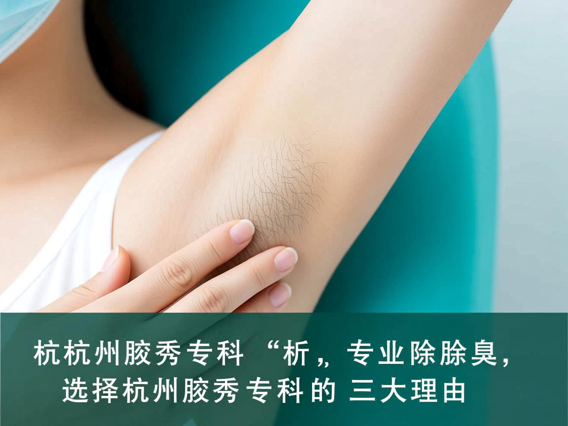 杭州腋秀专科解析，专业除腋臭，选择杭州腋秀专科的三大理由