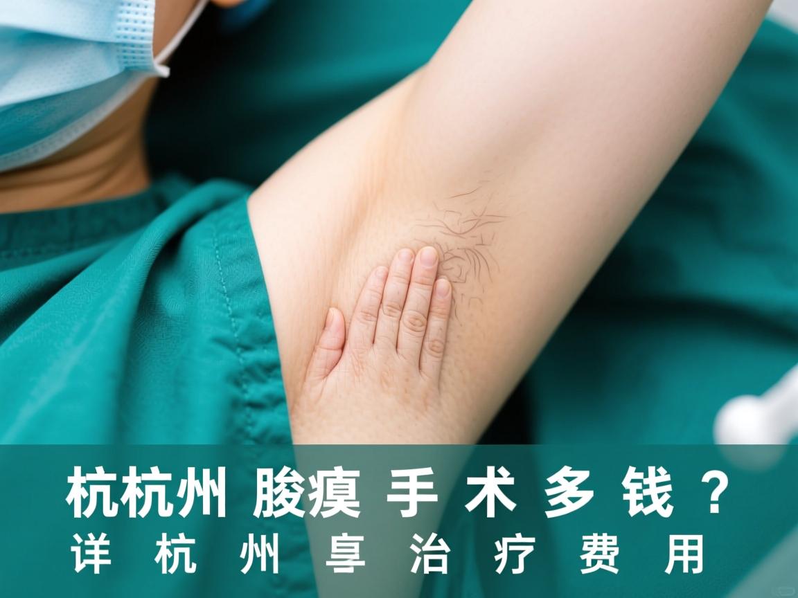 杭州腋臭手术多少钱？详解杭州腋臭治疗费用