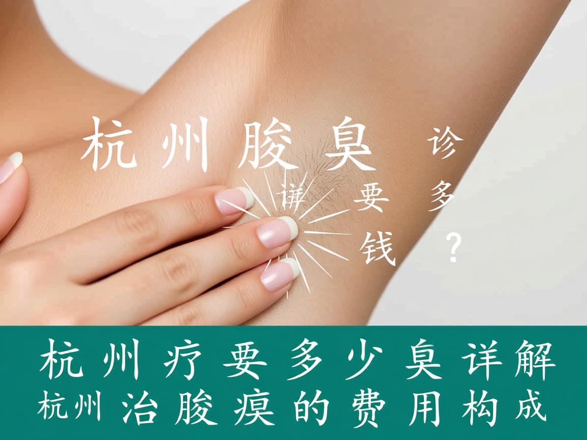 杭州腋臭诊疗要多少钱？详解杭州治腋臭的费用构成