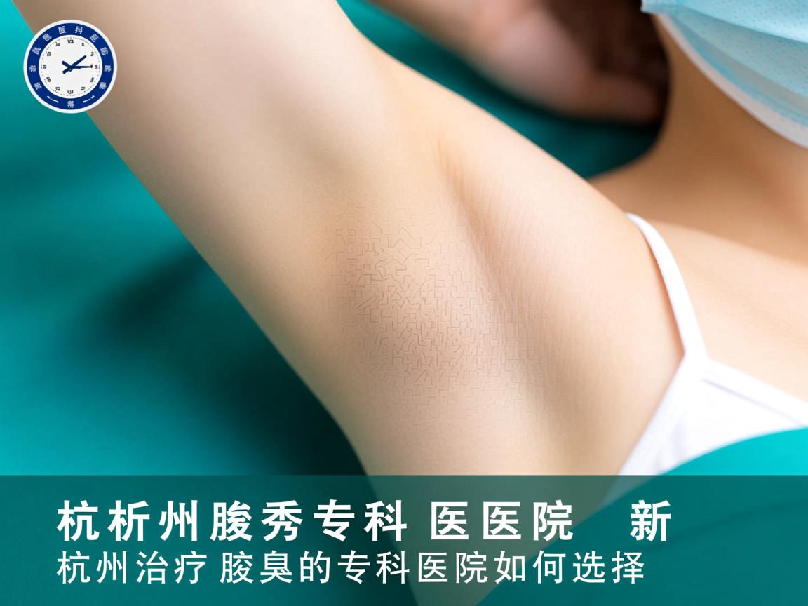 杭州腋秀专科医院解析，杭州治疗腋臭的专科医院如何选择