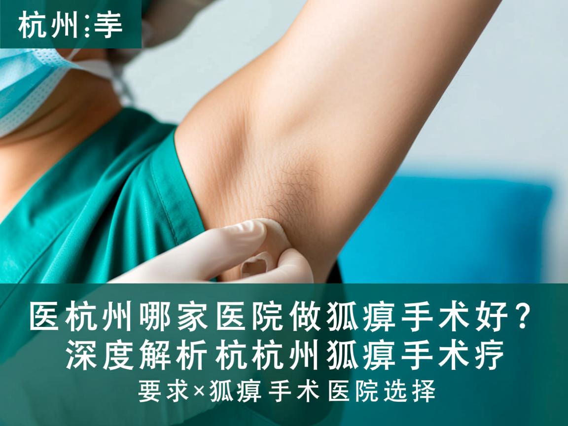 杭州哪家医院做狐臭手术好？深度解析杭州狐臭手术医院选择