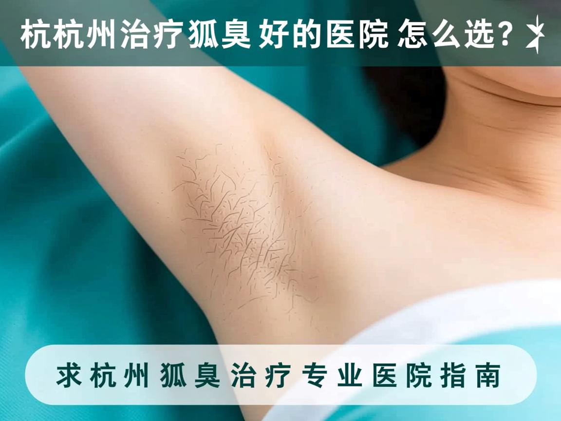 杭州治疗狐臭好的医院怎么选？杭州狐臭治疗专业医院指南