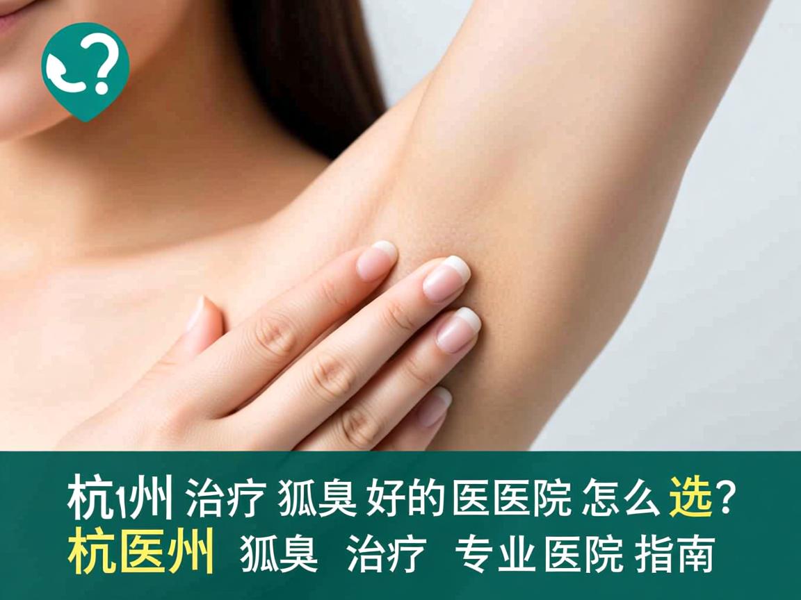 杭州治疗狐臭好的医院怎么选？杭州狐臭治疗专业医院指南