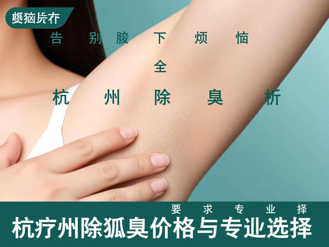 告别腋下烦恼，全面解析杭州除狐臭价格与专业选择