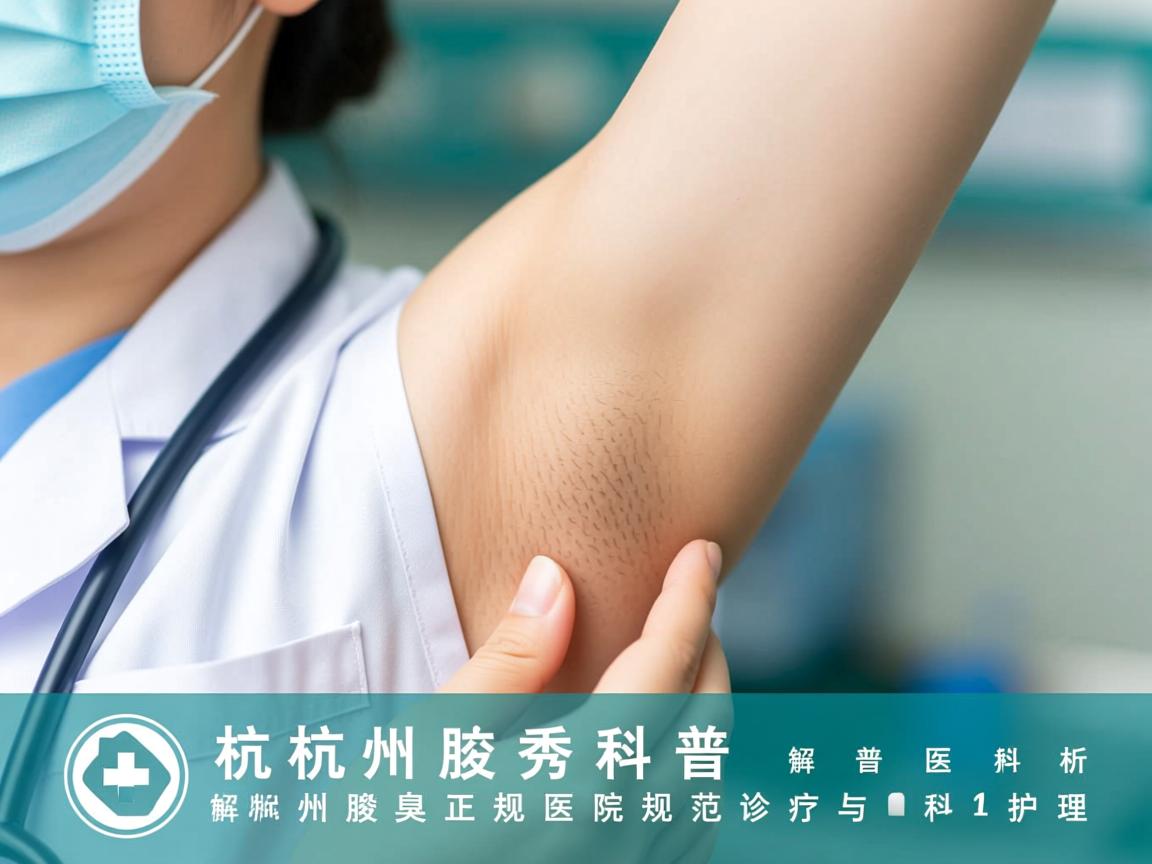 杭州腋秀科普，解析杭州腋臭正规医院的规范诊疗与科学护理